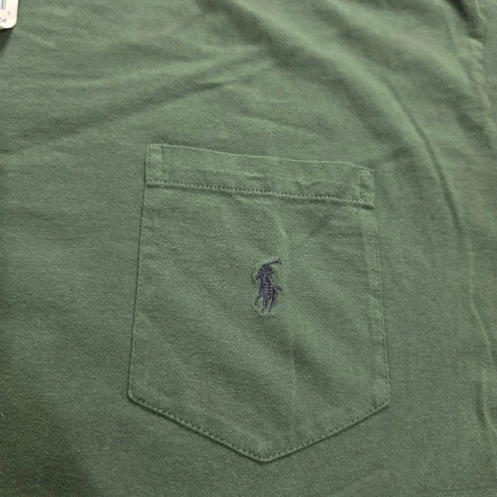 Polo Ralph Lauren Pocket Shirt Mens XXL Green Short Sleeve Cotton Pony Logo NWT